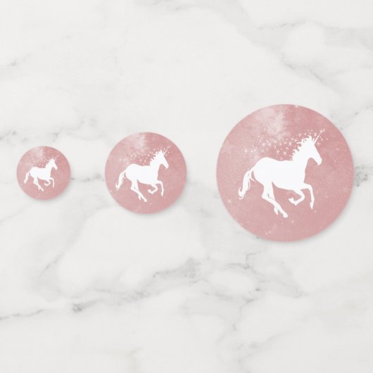 Table Mariage Unicorne Rose Confetti (Devant)