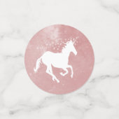 Table Mariage Unicorne Rose Confetti (Petit recto)