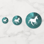 Table Mariage Unicorne turquoise Confetti (Devant)