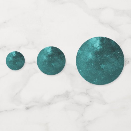 Table Mariage Unicorne turquoise Confetti (Derrière)