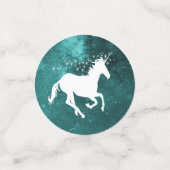 Table Mariage Unicorne turquoise Confetti (Petit recto)