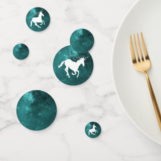 Table Mariage Unicorne turquoise Confetti (Groupe)