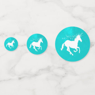 Table Mariage Unicorne Turquoise Confetti