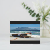 Table Mountain avec bateaux de pêche cartes postal (Debout devant)