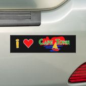 Table Mountain I Love Cape Town Bumper Stickers (En voiture)