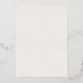 Table Nine Wedding Table Number | Real Foil Folie Uitnodiging (Achterkant)