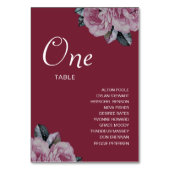 Table Nom du Mariage de fleurs romantiques Numéro de tab (Par défaut)
