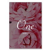 Table Nom du Mariage de fleurs romantiques Numéro de tab (Dos)