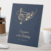 Table Notes de musique or d'anniversaire Elegant signe d (In SItu)