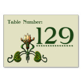 Table Nouveau Lilies (Cartes Numéro De Tableau) (Dos)