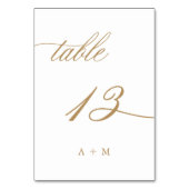 Table Numéro de mariage 13 en calligraphie romantique do (Par défaut)