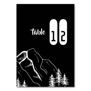 Table numéro de montagne de pin moderne extérieur