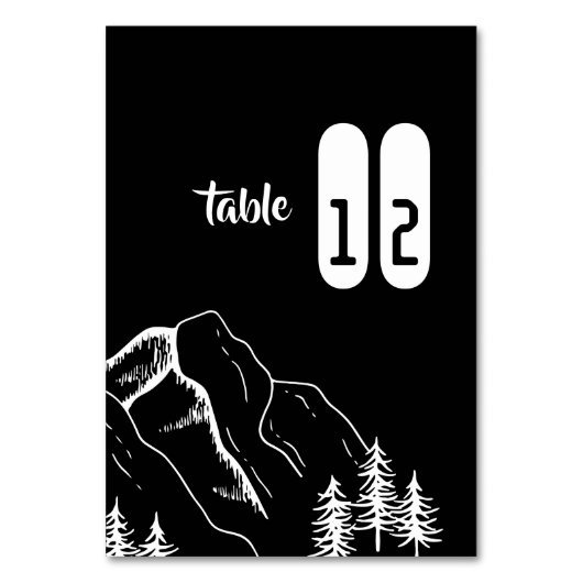 Table numéro de montagne de pin moderne extérieur (Par défaut)