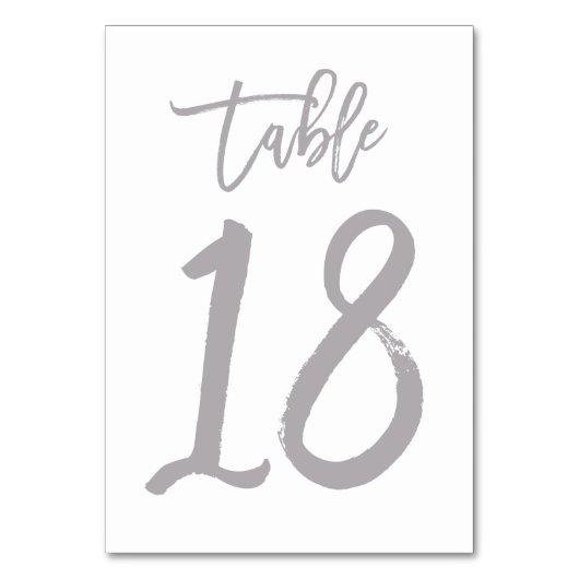 Table Numéro de tableau à main chic en argent | Tableau  (Par défaut)