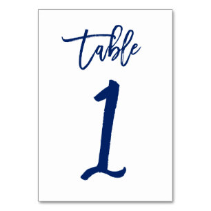 Table Numéro de tableau à main chic Marine Tableau 1