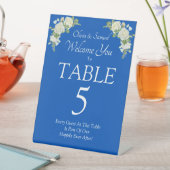 Table Numéro de tableau, Acrylique signe de piédestal Co (In SItu)