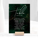 Table Numéro de tableau Aquarelle foncée Vert Magique Or<br><div class="desc">Numéro de tableau Aquarelle foncée Vert Magique Or. Éléments correspondants disponibles.</div>