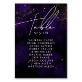 Table Numéro de tableau Aquarelle foncée violet magique (Par défaut)