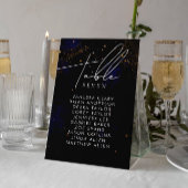 Table Numéro de tableau Aquarelle foncée violet magique