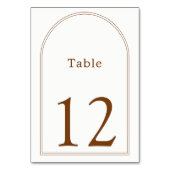 Table Numéro de tableau arche en terre cuite (Dos)
