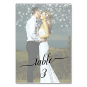 Table Numéro de tableau Bokeh Fab Faded Couple Mariage p (Dos)