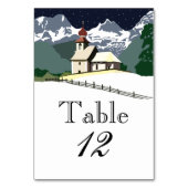 Table Numéro de tableau de l'église de montagne (Dos)