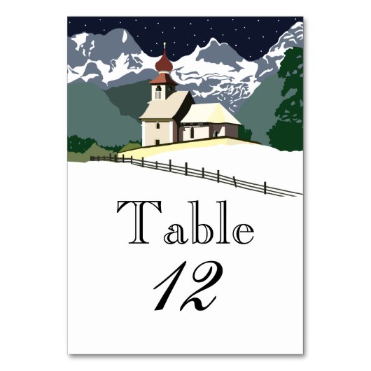 Table Numéro de tableau de l'église de montagne (Par défaut)