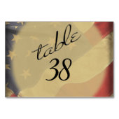 Table Numéro de tableau du drapeau américain en détresse (Dos)