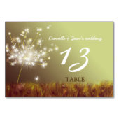 Table Numéro de tableau du Mariage Boho de la batterie (Dos)