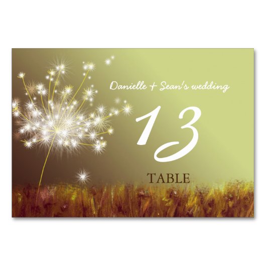 Table Numéro de tableau du Mariage Boho de la batterie (Devant)
