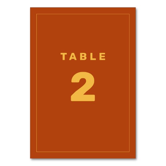 Table Numéro de tableau inspiré de Wes Anderson Jaune et (Par défaut)