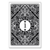 Table Numéro de tableau Mariage K Q Ace Pique Lecture Ca (Dos)