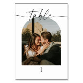 Table Numéro de tableau Mariage photo de script moderne (Par défaut)
