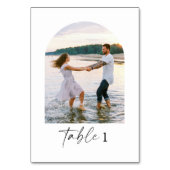 Table Numéro de tableau photo moderne et élégant (Par défaut)