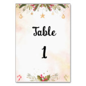Table Numéro de tableau Script Mariage de Noël (Par défaut)