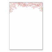 Table Numéro de tableau Simple Minimaliste (Dos)