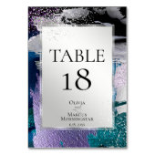 Table NUMÉRO DE TABLEAU| Tirs métalliques d'orchidées Tu (Dos)