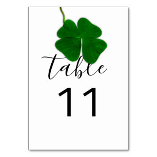 Table Numéro de tableau Vestiaire à quatre feuilles noir