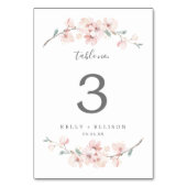 Table Numéro du tableau de fleurs de cerisiers de printe (Par défaut)