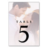 Table Numéro du tableau de réception photo mariage (Par défaut)