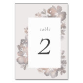 Table Numéro du tableau de romance aquarelle (Dos)
