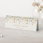 Table Panneau du Fleur sauvage rustique Nom de la plaque (En SItu (Tableau))