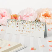 Table Panneau du Fleur sauvage rustique Nom de la plaque (In SItu (Mariage))