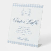 Table Pastel bleu bébé garçon douche couche signe de tom (Recto)