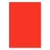 Table Pavot rouge moderne fleurie mariage numéro de tabl (Dos)