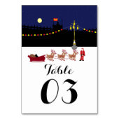 Table Père Noël à Madrid Numéro de Noël Numéro de tablea (Dos)