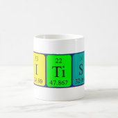 Table périodique britannique tasse patriotique (Centre)