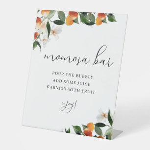 Table petit baby shower fleuri cutie momosa signe de bar