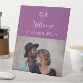 Table Photographie violette monogramme mariage signe de  (In SItu)