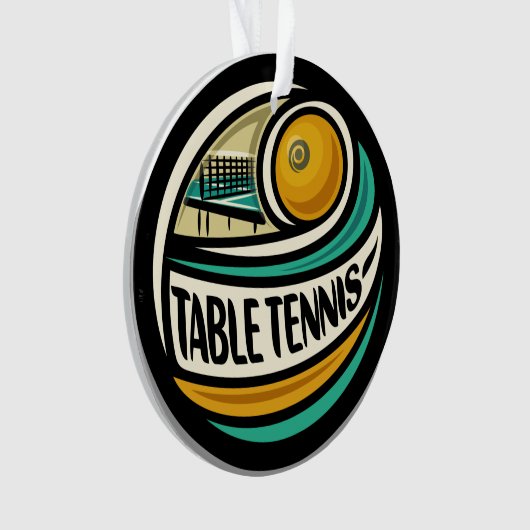 Table ping-pong Ornement (devant)